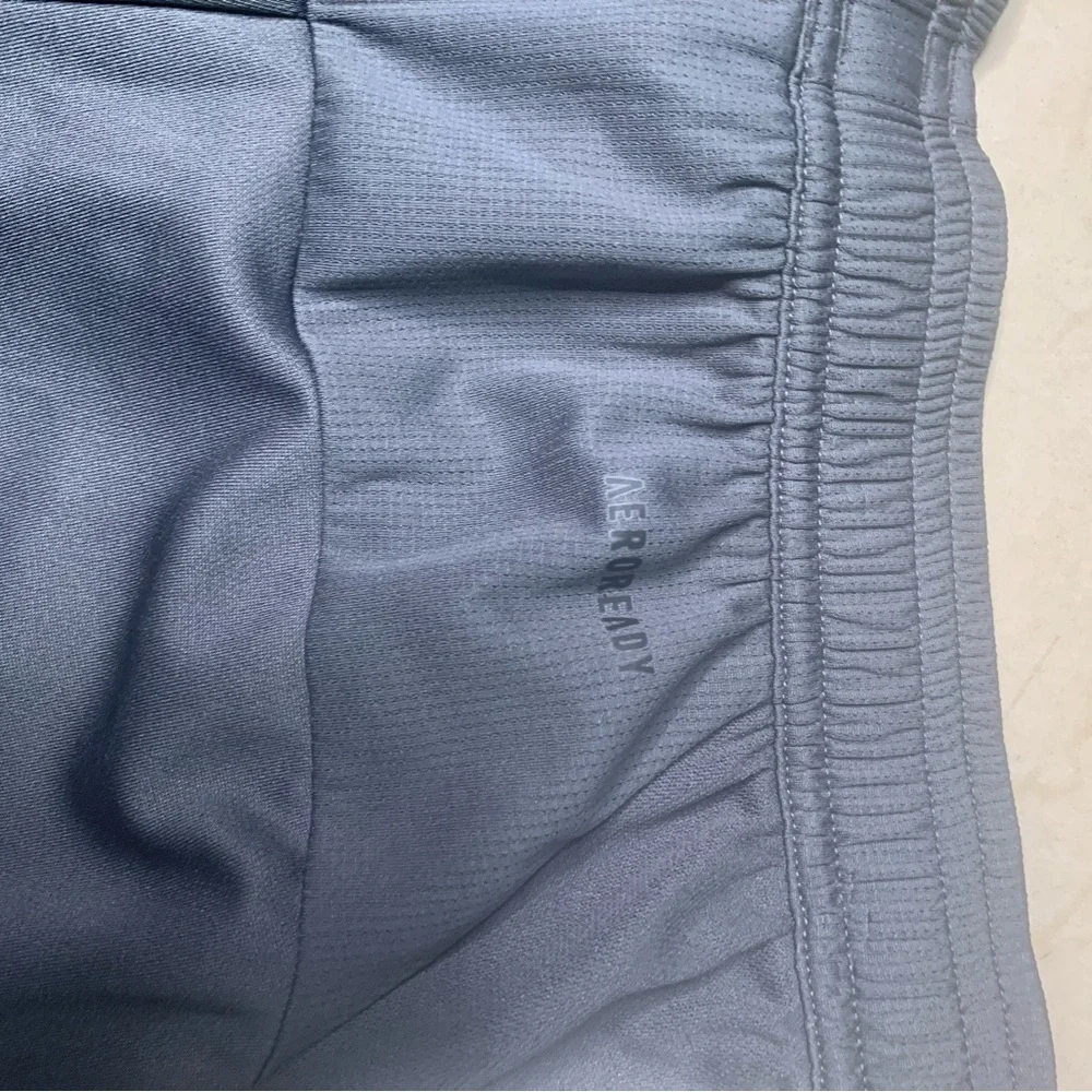 Sz Small Adidas Gray Athletic Shorts with Three Stripes